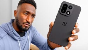 OnePlus 15 smartphone showcasing its sleek design and durable build