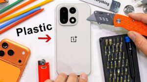 OnePlus 15 smartphone showcasing its durable design and advanced materials