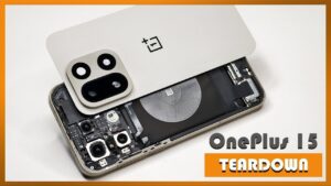 OnePlus 15 internal components revealed during teardown