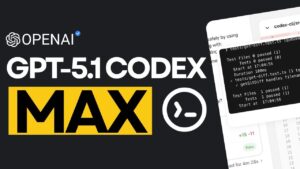 Codex Max running a 24-hour coding session in an IDE on a large project