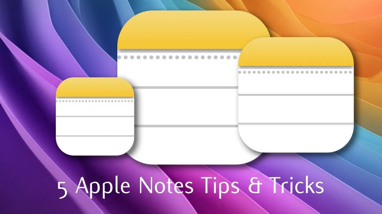An example of Apple Notes email integration for better workflow management