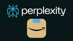 Visual showing Amazon issuing a legal warning to Perplexity AI about Comet assisting users with Amazon shopping