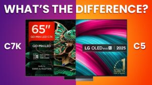 Comparison of QD Mini LED and OLED TV technologies in 2025