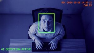 System diagram linking CUDA acceleration to AI analysis and surveillance logs