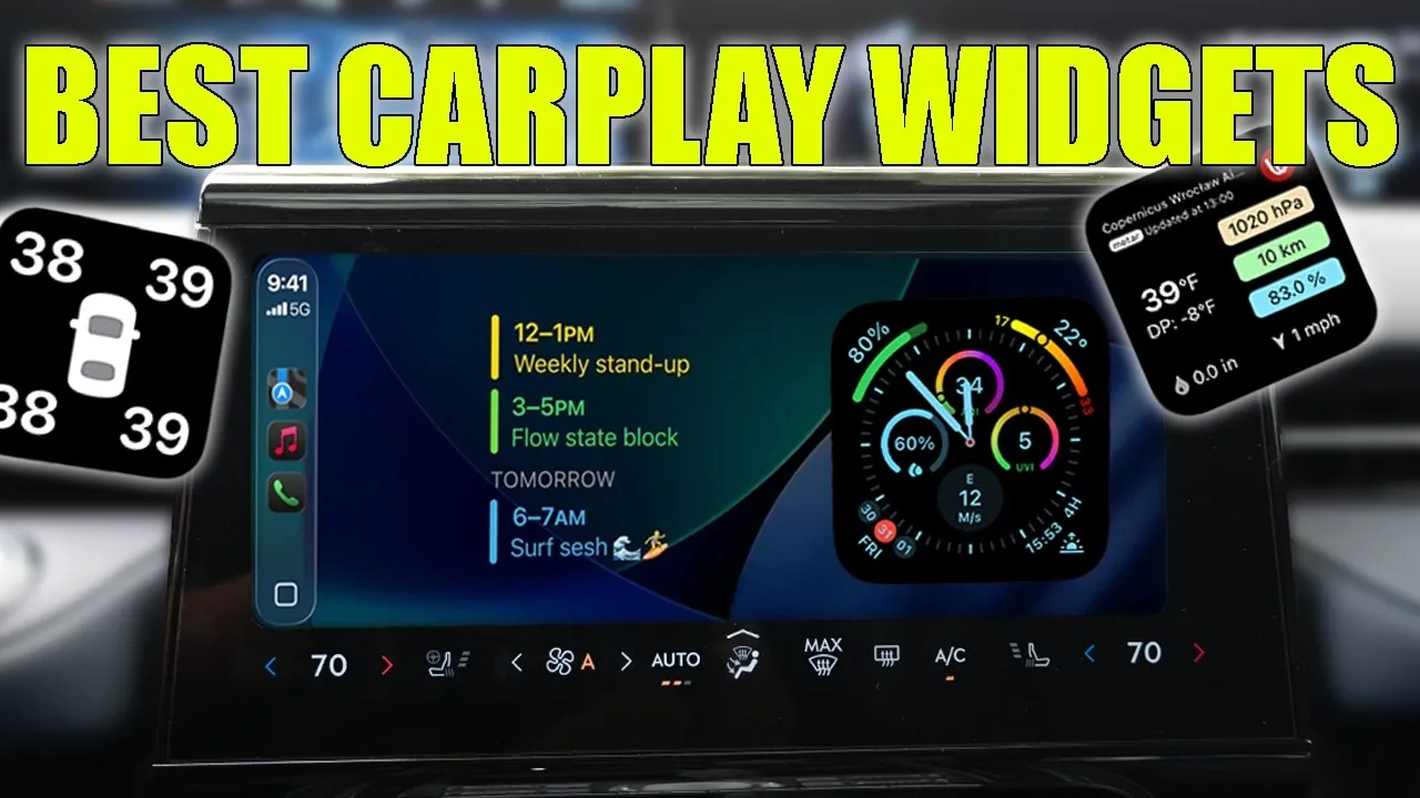 Vehicle monitoring widget displaying real-time car performance data