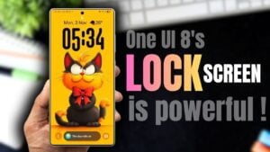 Samsung Galaxy lock screen customization options in OneUI 8.0