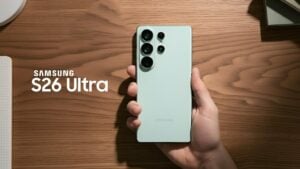 Samsung Galaxy S26 Ultra showcasing its advanced camera system