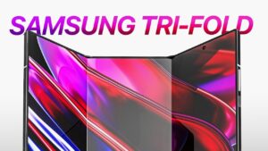 Samsung Galaxy Trifold showcasing its innovative tri-fold design