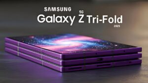 Samsung Galaxy Z Trifold showcasing its innovative trifolding design