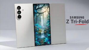 Samsung Galaxy Z TriFold showcasing its triple-folding design