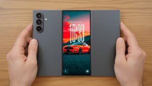 Samsung Galaxy Z TriFold foldable smartphone with dual-display technology