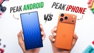 Samsung Galaxy Z47 and iPhone 17 Pro Max side-by-side comparison of features