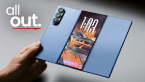 Samsung Z Trifold showcasing its triple-fold design and compact form