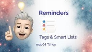Typing a new reminder on Mac with a #calls tag added inline