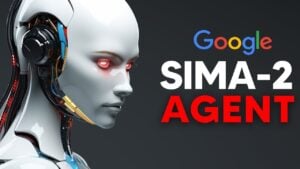 SIMA 2 planning multi-step tasks in a new game world near human results