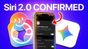 Siri 2.0 AI assistant showcasing advanced personalization features
