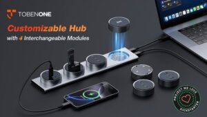The TobenONE Ultra-Slim Magnetic Hub with a modular design for customizable connectivity