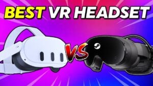 Graphic illustrating 144Hz on Steam Frame versus 120Hz on Quest 3 with field of view
