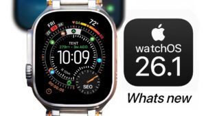 WatchOS 26.1 update showcasing new features and improvements for Apple Watch users