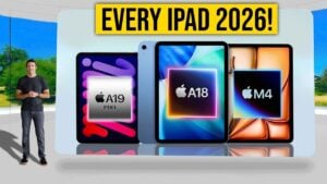 2026 iPad lineup featuring OLED displays and advanced chips