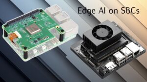 Nvidia Orin Nano dev kit on bench, delivering near 7 millisecond latency with an active fan and stable output.