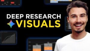 Gemini 3 Deep Research presenting charts and code snippets within a structured research summary on screen.