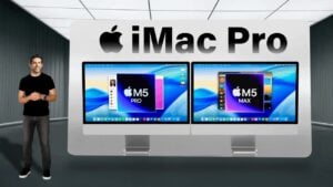 Apple’s 32-inch iMac Pro featuring a Mini-LED display with ProMotion technology
