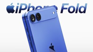 Apple's foldable iPhone showcasing its sleek book-style design