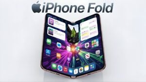 Apple’s foldable iPhone showcasing innovative dual-display design