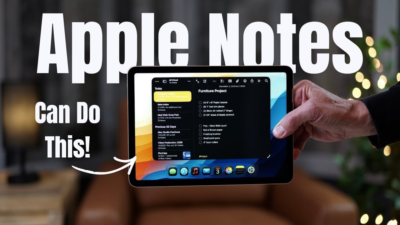 Stay Organized with Apple Notes : Using Links, Collapsible Headings, Scans & Siri Alerts