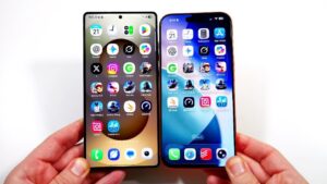 Galaxy S25 Ultra and iPhone 17 Pro Max side-by-side comparison of features