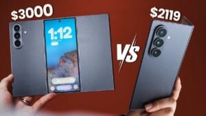 Samsung Galaxy Z Trifold and Z Fold 7 design comparison with G-shaped hinge