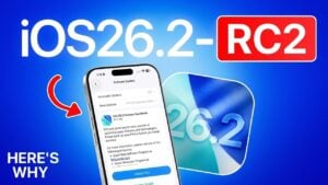 iOS 26.2 RC2 update details with bug fixes and new features