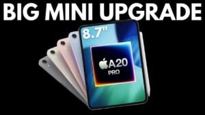iPad Mini 8 showcasing its new OLED display upgrade