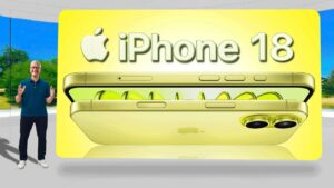 Close-up of the iPhone 18’s advanced camera sensor collaboration with Samsung