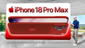iPhone 18 Pro Max showcasing new burgundy, light brown, and purple color options