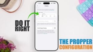 iPhone battery settings screen showing optimization options in iOS 26