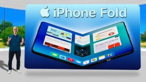iPhone Fold with seamless underscreen camera for immersive display