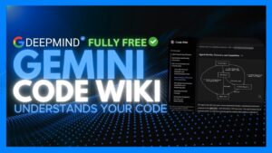 Gemini Code Wiki generates updated documentation from a GitHub repository, linking files and showing a clear project structure.