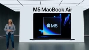 M5 MacBook Air showcasing advanced performance upgrades and sleek design