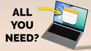 A Mac screen showing a quick note triggered by a Hot Corner for fast capture during meetings.