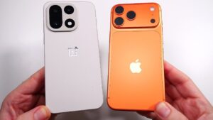 Comparison of OnePlus 15 and iPhone 17 Pro Max flagship smartphones