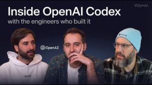 OpenAI Codex 5.2 guiding a mixed team through code review, design tweaks, and test feedback.