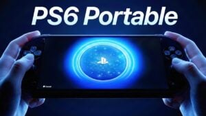 PS6 Portable handheld console design with advanced features