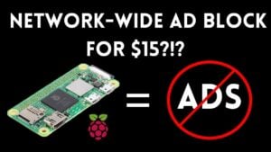 A Raspberry Pi Zero 2W running Pi-hole sits near a router, ready to filter requests for an entire home.