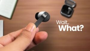 Samsung Galaxy Buds 4 Pro with transparent charging case design