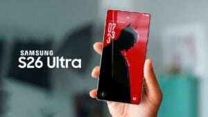 Samsung Galaxy S26 Ultra showcasing 60W fast charging technology