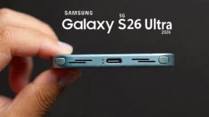 Samsung Galaxy S26 Ultra showcasing its sleek new design and rounded corners