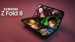 Leaked design of Samsung Galaxy Z Fold 8 showcasing a wider tablet-like form factor