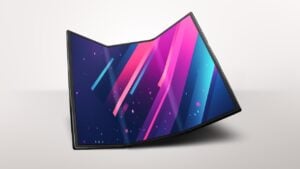 Samsung Galaxy Z Trifold showcasing its unique three-panel folding design